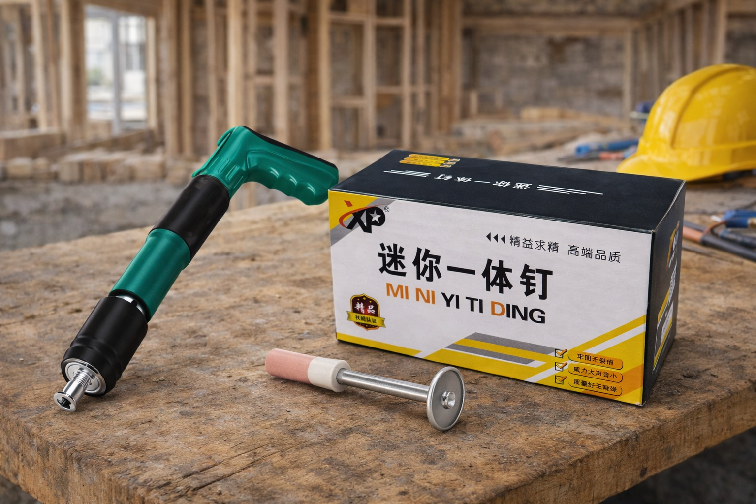 TNS09T PISTOLA REMACHADORA + 100 TIROS